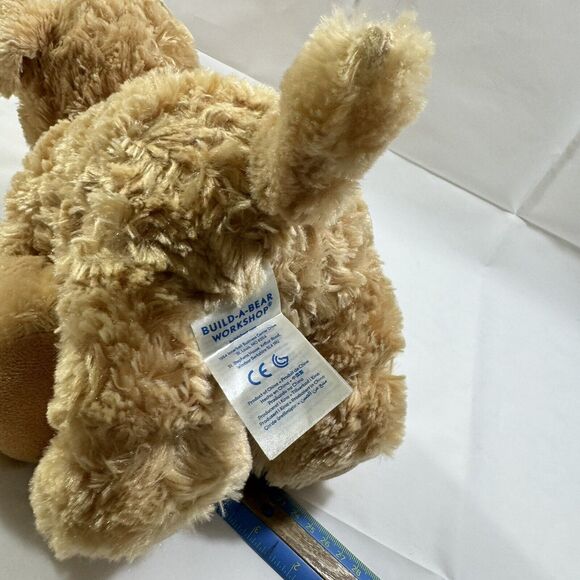 Build A Bear Red Collar Brown Golden Retriever Puppy 13” Plush With Pink Outfit - Picture 4 of 10